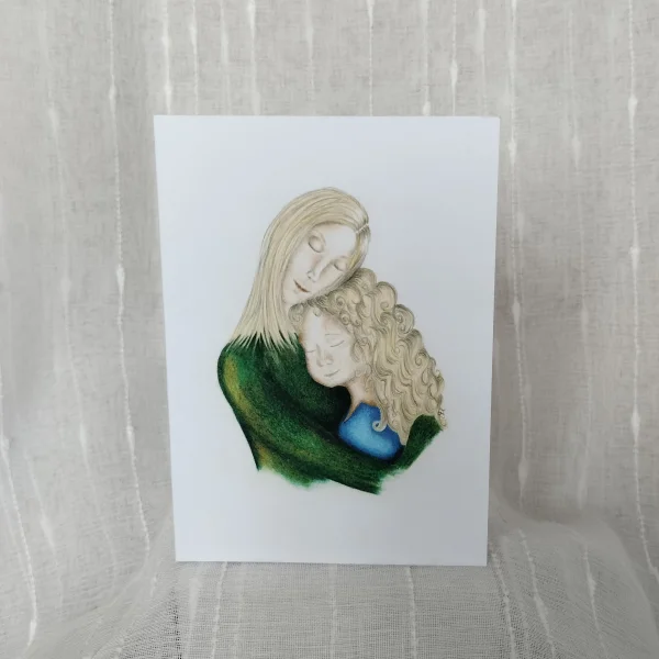 Mother and Daughter card
